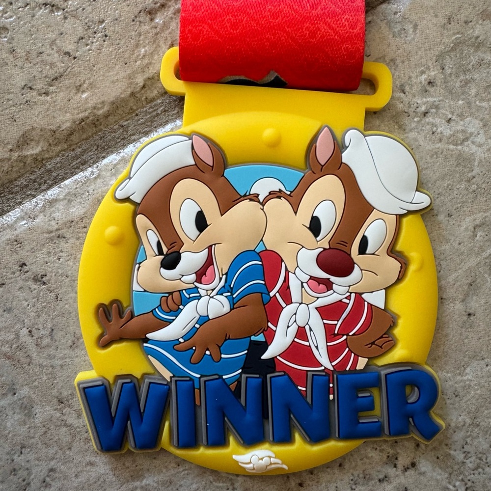 Disney Cruise Line Trivia Winner Medallion Featuring Chip 'n' Dale